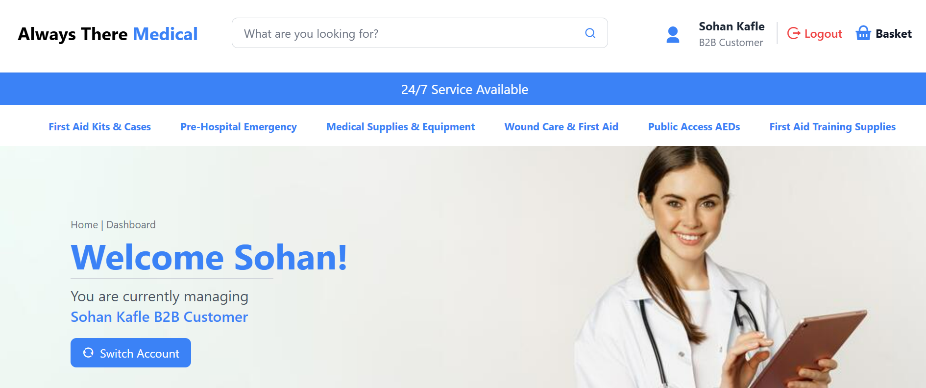 Always There Medical project screenshot